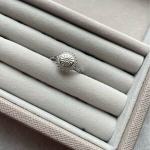 Sunburst Silver Ring